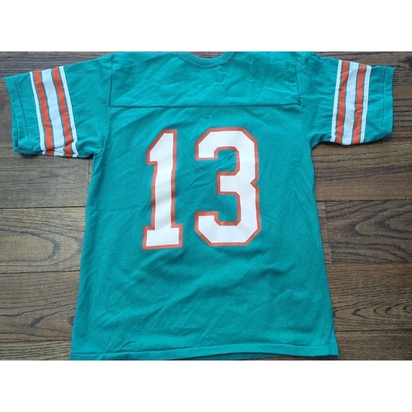 Vintage Rawlings Dan Marino #13 NFL Miami Dolphins T Shirt Ringer USA Made Sz M - Picture 7 of 7